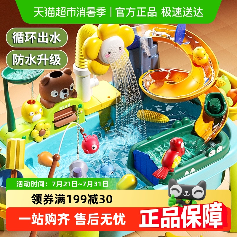 子供用食器洗い機付きキッチン早期教育玩具ベビーウォーターパークプール循環水遊びハウス女の子