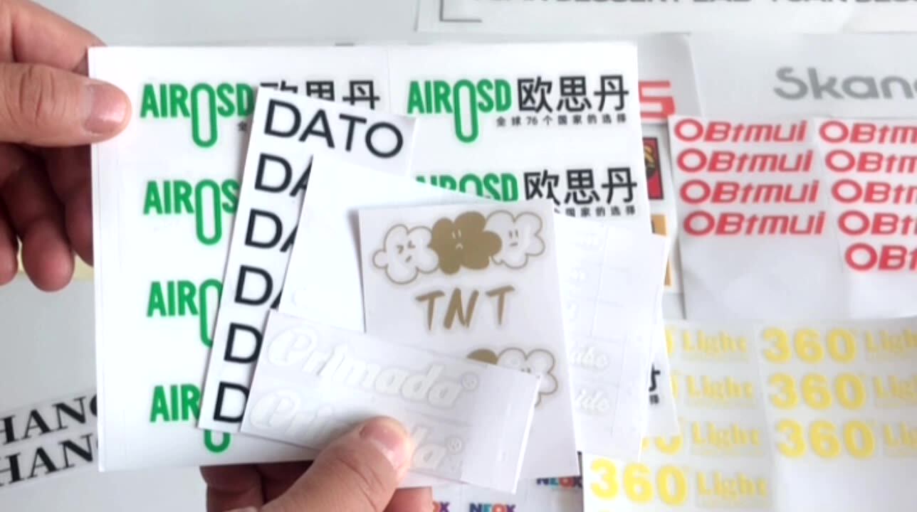 Multiple Use Waterproof Adhesive Custom Label 3d Logo Dot Car Decal Uv