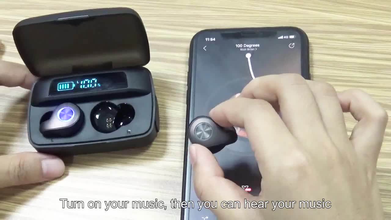 Waterproof Two Way Radio Noise Canceling Mini Inear Wireless Stereo