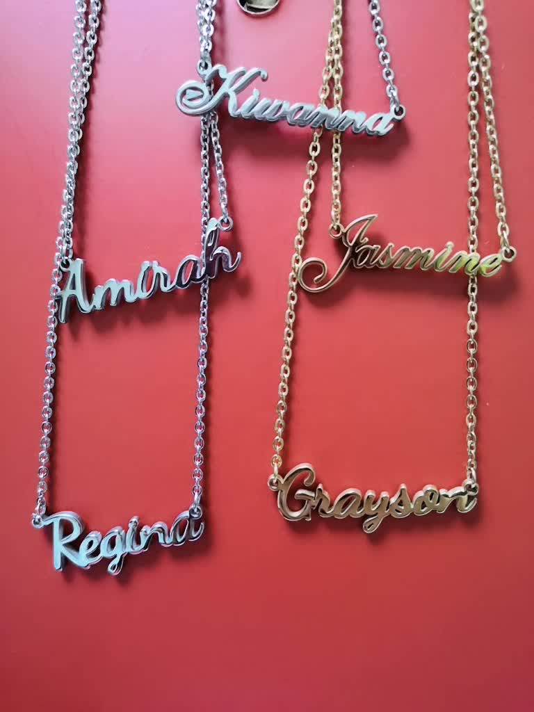 Personalized Jewelry Custom Name Gold Chain Necklace Letter Necklace