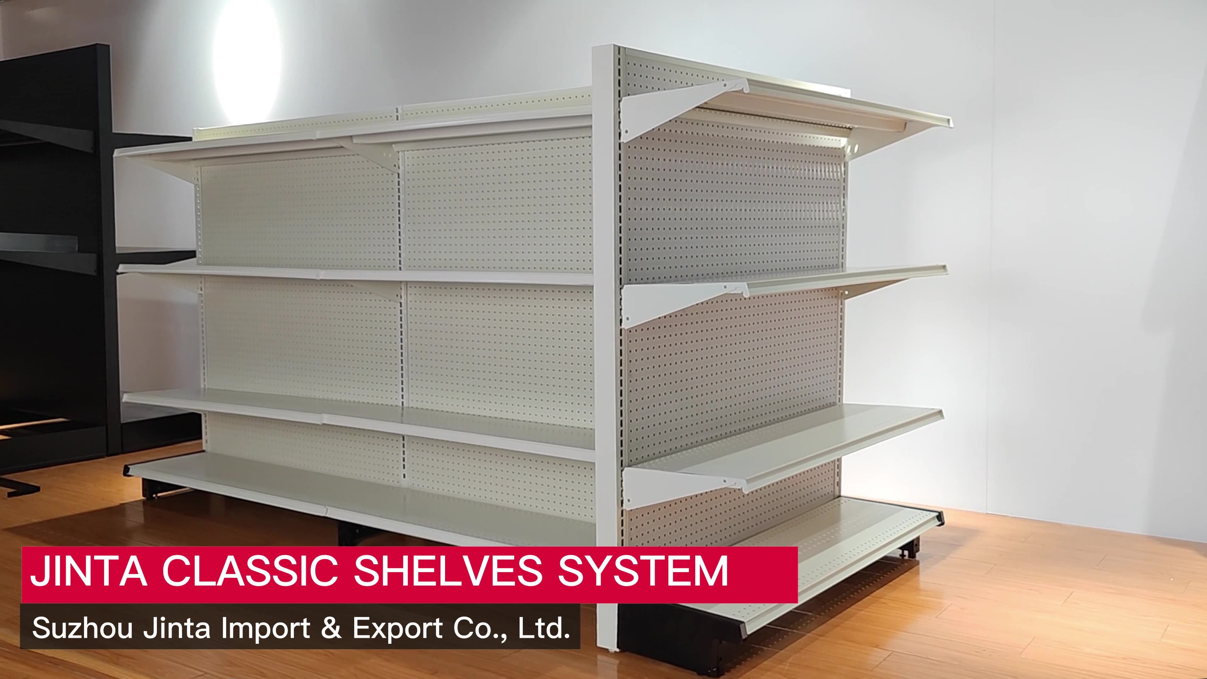 Metal Supermarket Grocery Store Shelves Lozier Shelf Gondola Shelving
