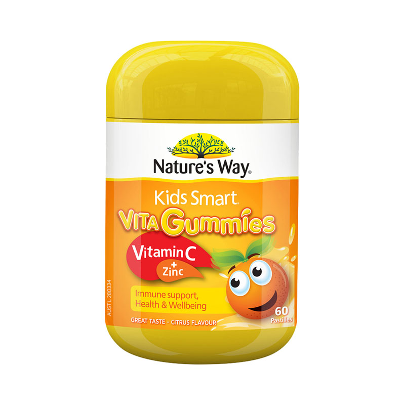(Self-operated) Australian Natures Way Jiasmin children's vitamin gummy baby vc zinc supplement 60 capsules