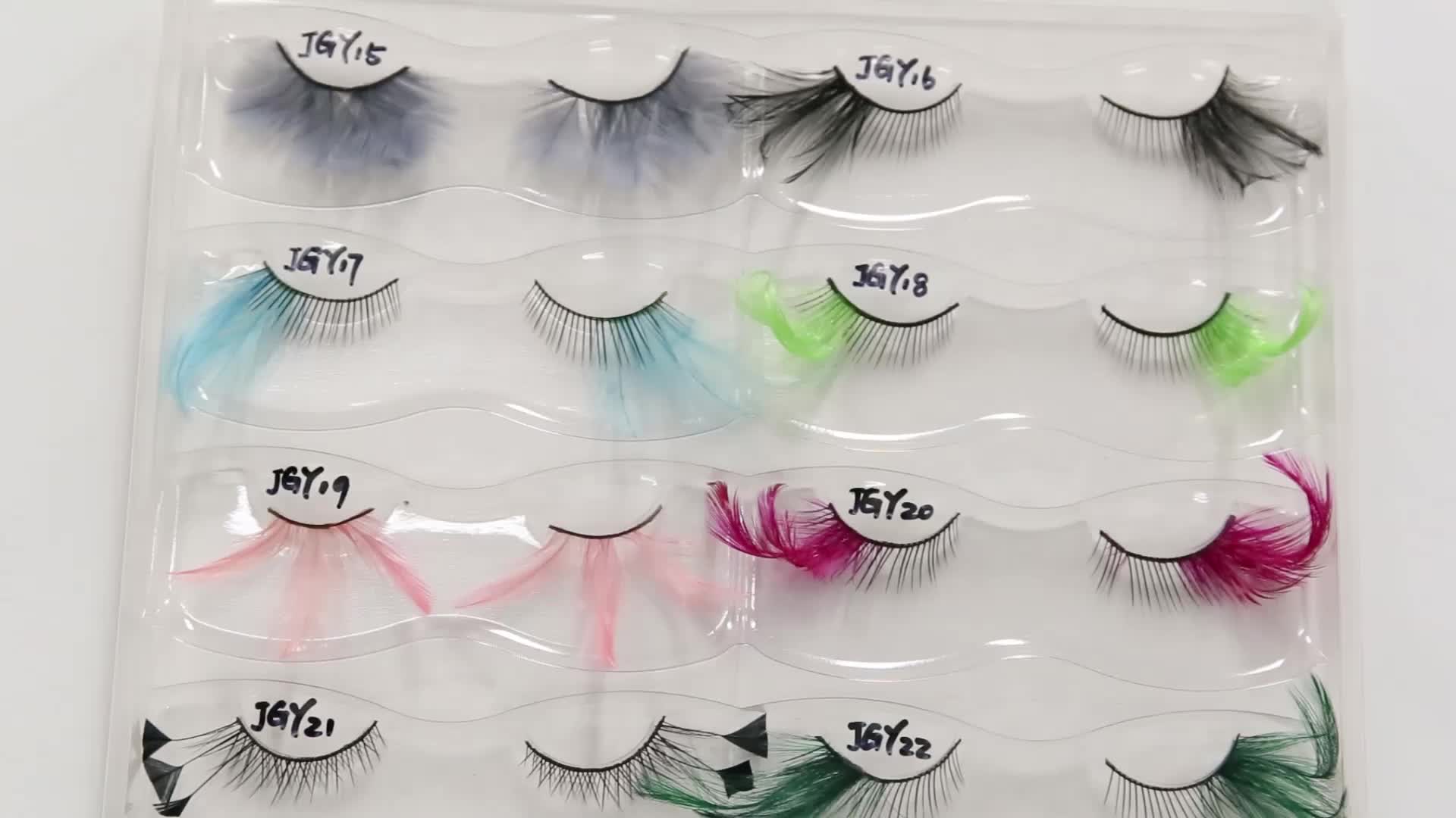 3d Color Mink Eyelashes Sample Party Style Dramatic Design