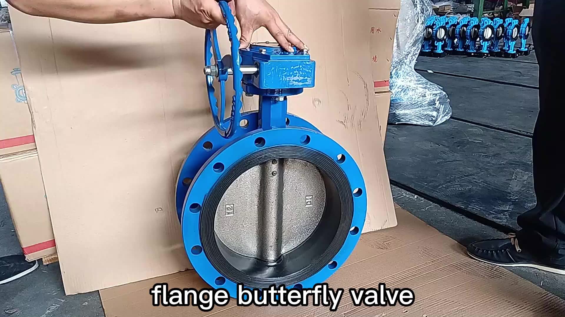 Factory Pneumatic Butterfly Valve 4 Inch Flange Ductile Iron Gate