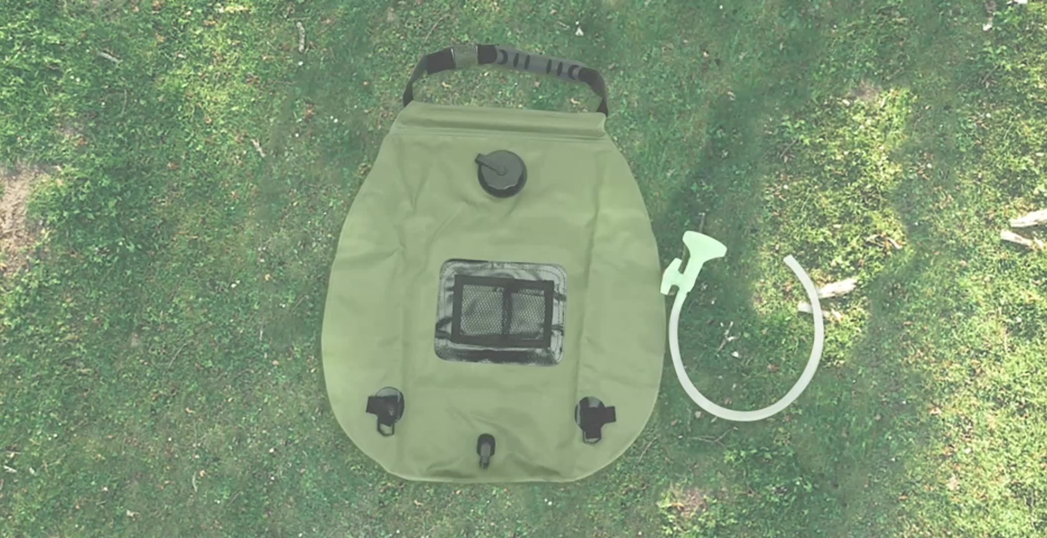 20l Hanging Shower Tote Bag Pvc Portable Outdoor Travel Solar Camping Shower Bag With Removable