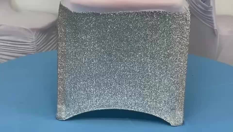 Wholesale Banquet Party Gold Spandex Glitter Stretch Chair Cover For