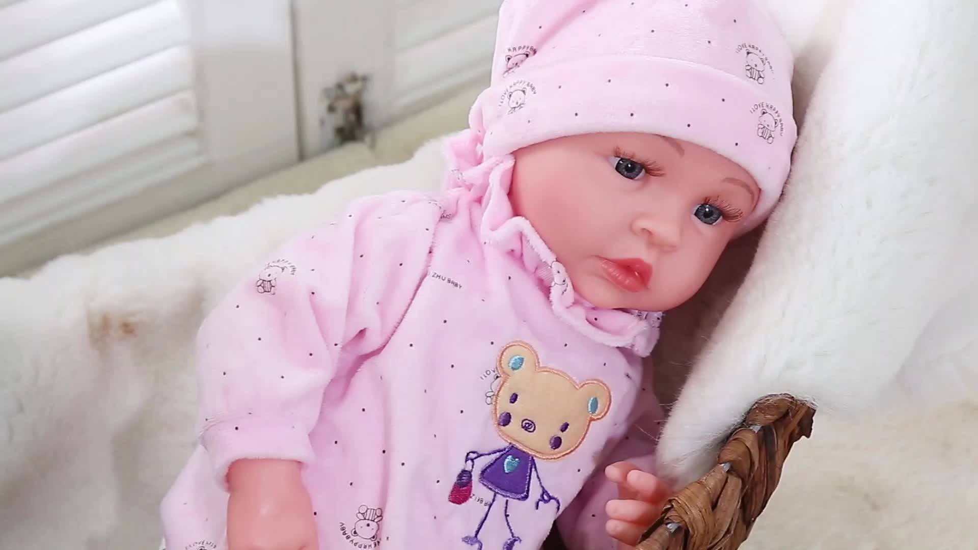 20 Inch Diy Blank Reborn Baby Doll Parts Sleeping Loulou Unpainted Unfinished Doll Parts Baby