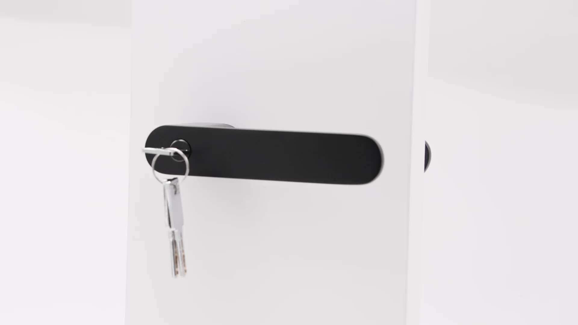 Bedroom Bathroom Door Lock Zinc Alloy Door Handle With Key