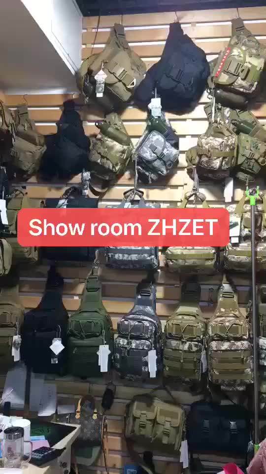 Custom Usb Port Fishing Cross Body Bag Men Tactical Sling Chest