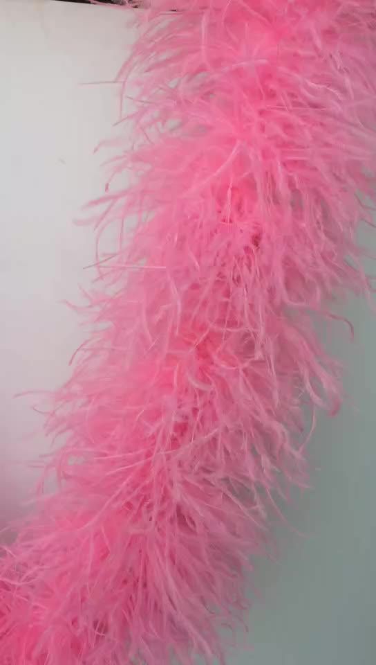 Made Feather Fluffy Ostrich Feather Boa Decorated Custom Ostrich