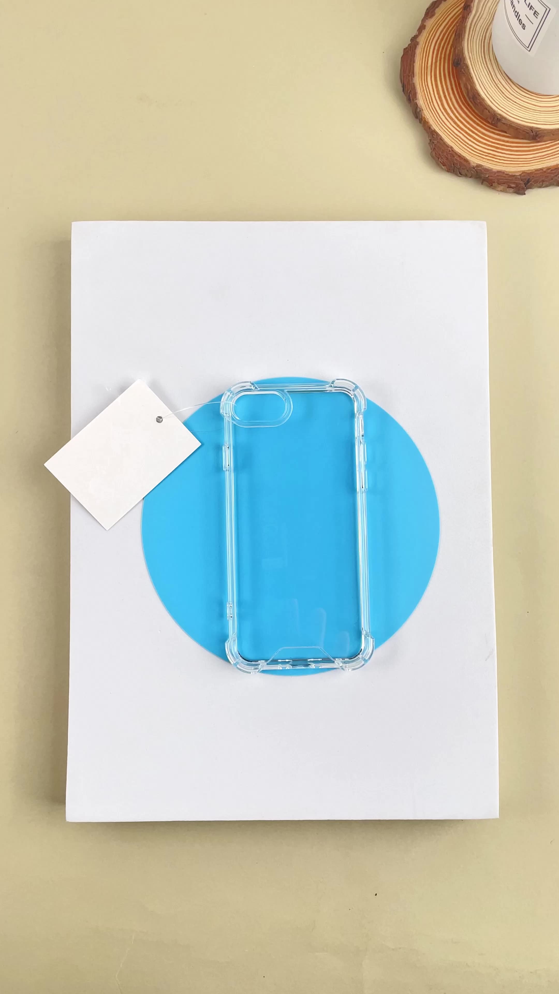 Clear Acrylic Phone Case 1mm Thickness Transparent With Four Corner
