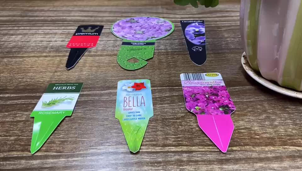 Custom Promotional Waterproof Nursery Colored Plastic Plant Labels For