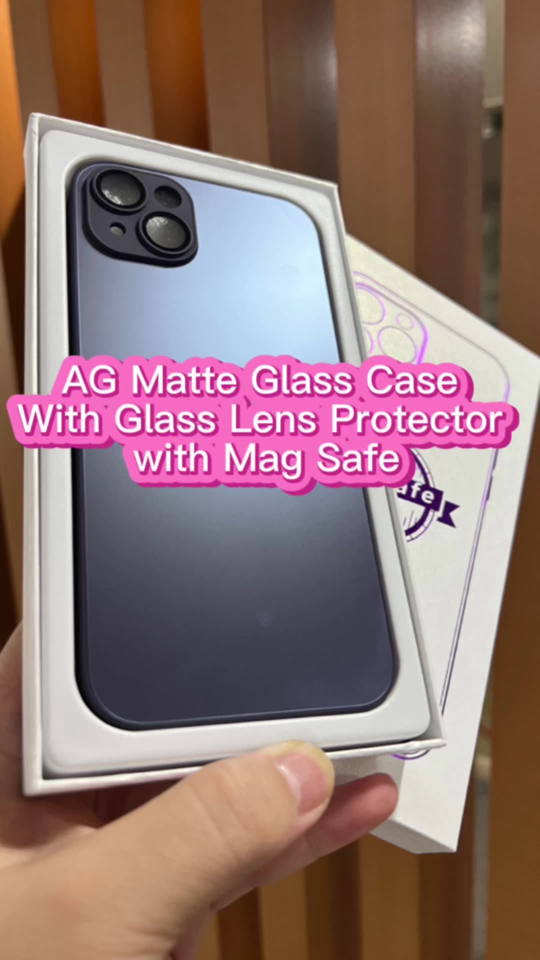 Luxury Ag Glass Case For Iphone 14/14 Pro/14 Pro Max Ag Matte Glass Silicone Case With Mag