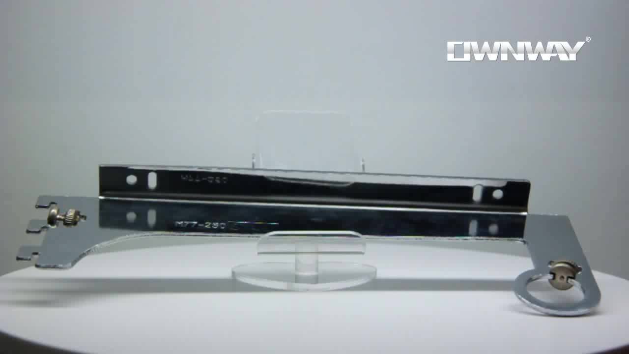 Metal Chrome 25mm Round Tube Holder Shelf Bracket For Vertical System