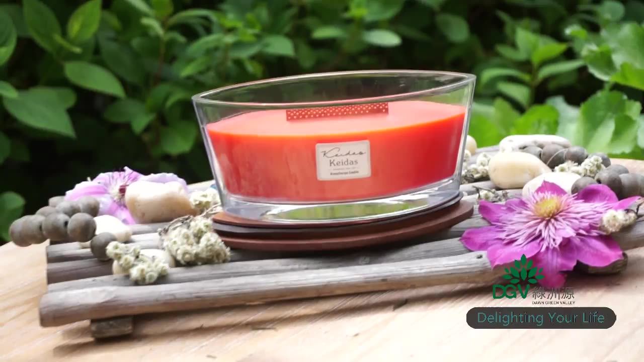 Luxury Oval Scented Candle With Wood Lids Buy Scented Candle,Woodwick