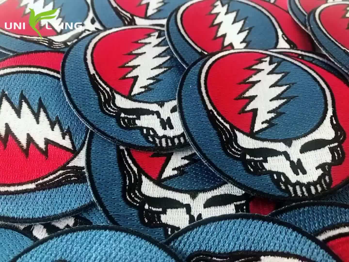 5 Inch Wholesale Custom Greek Letter Badges Embroidered Iron On Patches