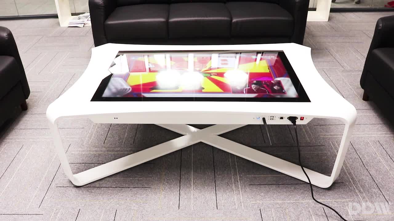 Popular Customizable 55 Inch Coffee Table Touch Screen Multiple