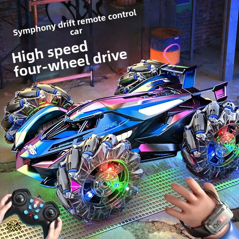 Cross-border Four-wheel Drive Gesture Induction Stunt Remote Control...