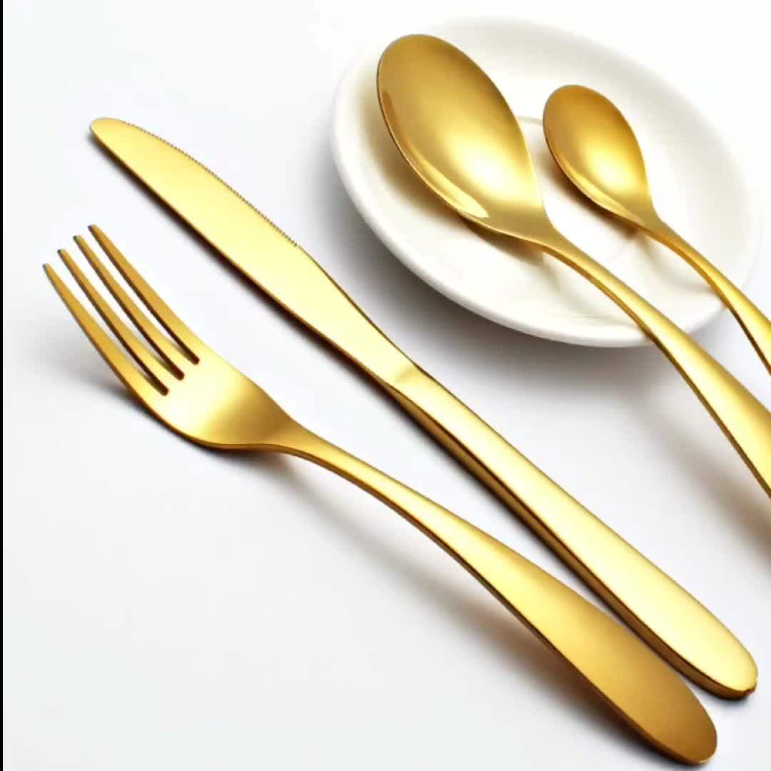 Stainless Steel Gold Cutlery For Wedding Event Restaurant Buy Cutlery