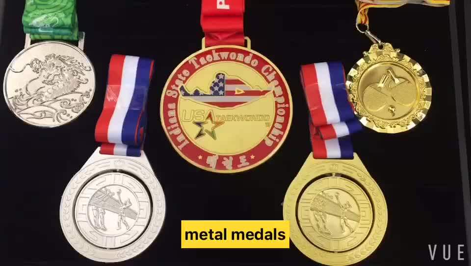 Wholesale Custom Printed Cheap Sublimation Antique 3d Bulk Metal Gold Winner Award Trophy