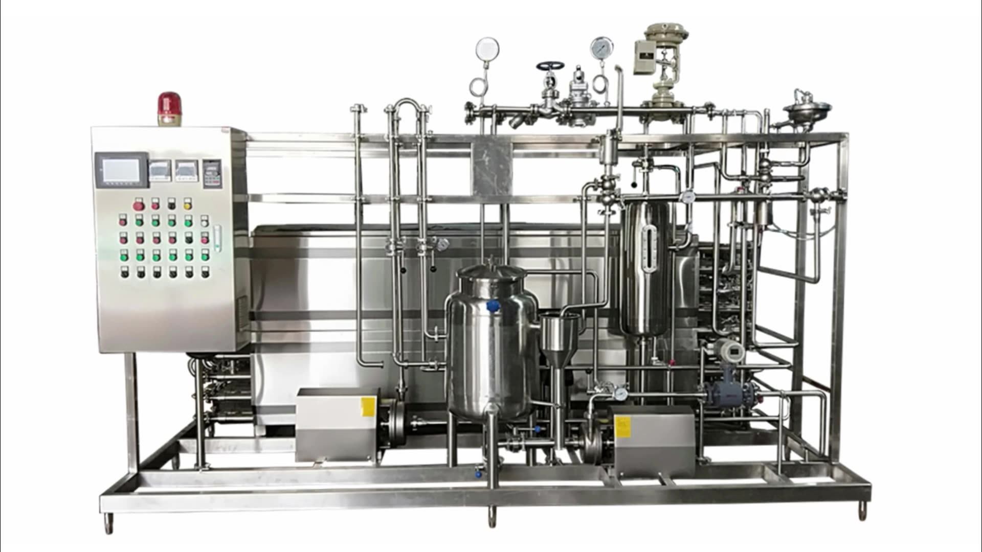 Stainless Steel Goat Milk Condensed Milk Uht Tubular Type Sterilizer