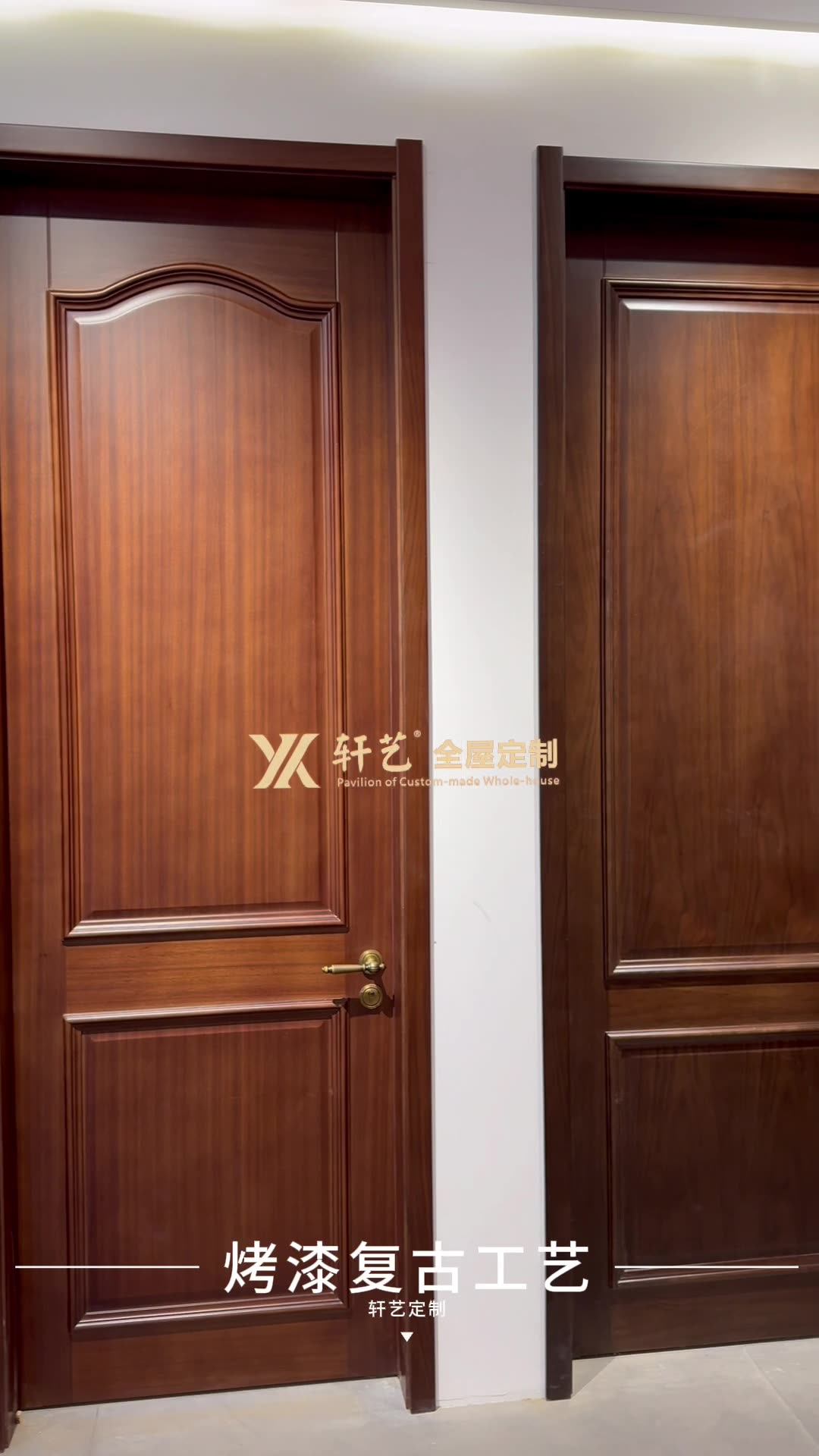 烤漆门定制实木复合门天然隔音平板雕刻现代简约实心卧室门-阿里巴巴