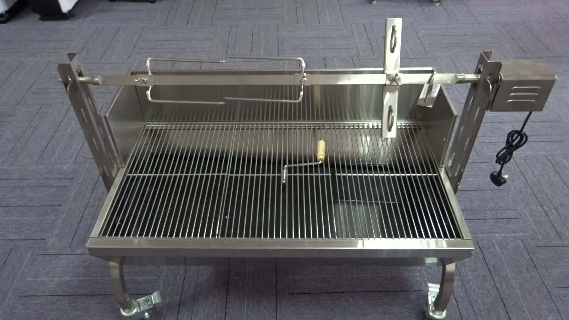 Outdoor Gas Grill Bbq Spit Gas Or Charcoal Stainless Steel Bbq Grill