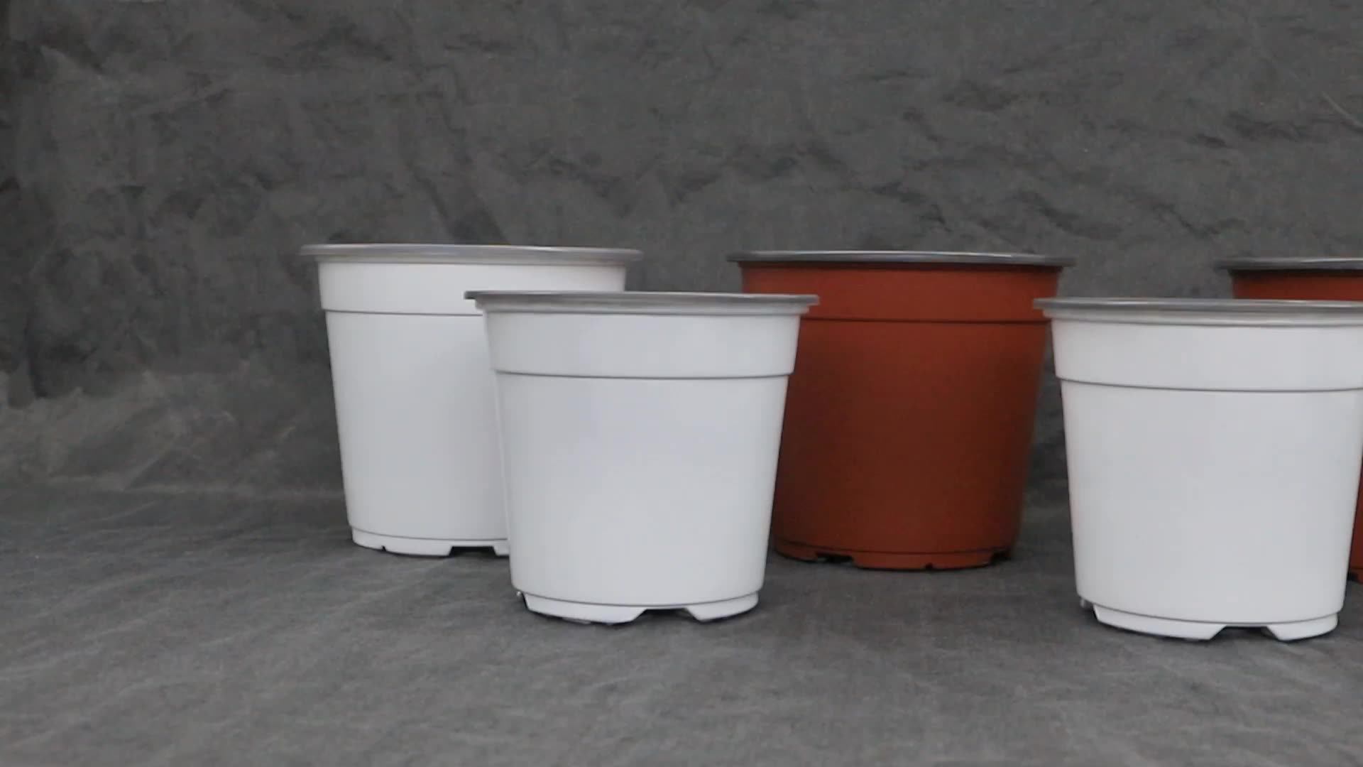 Bluk Plastic Grow Box Brown Plant Seeding Pots Pp Greenhouse Plant