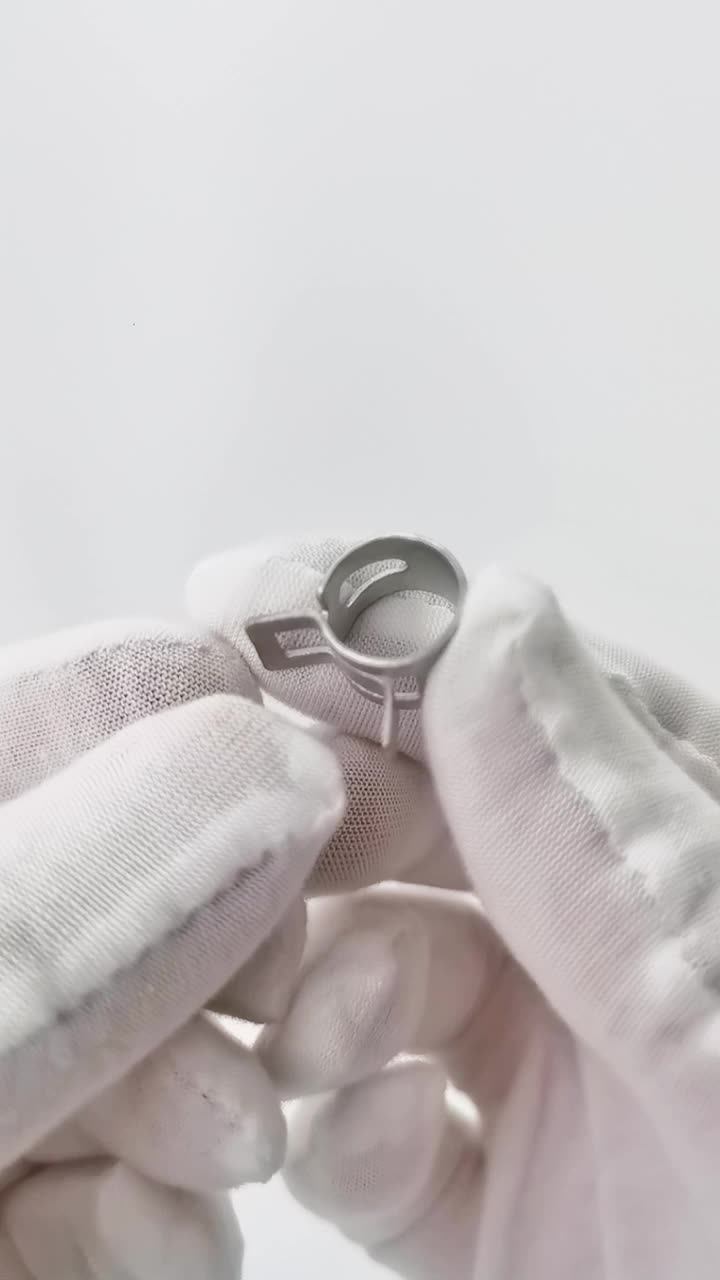 Japanese Hose Clamps Zinc Plated Steel Spring Band Type Squeeze Single