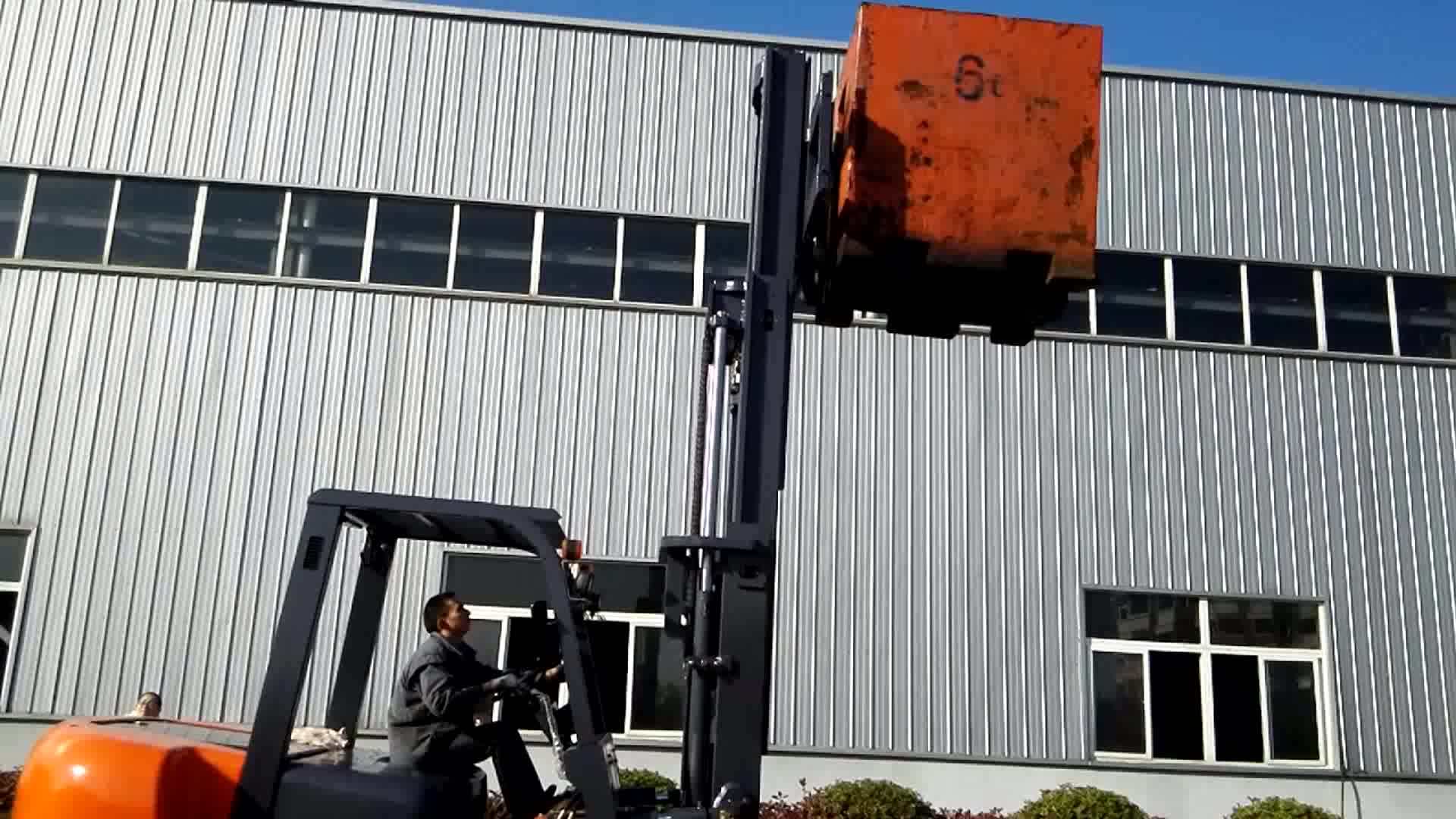 Big 5000kg Fork Lift Truck With Load Center 600mm,Diesel Fueled Fork