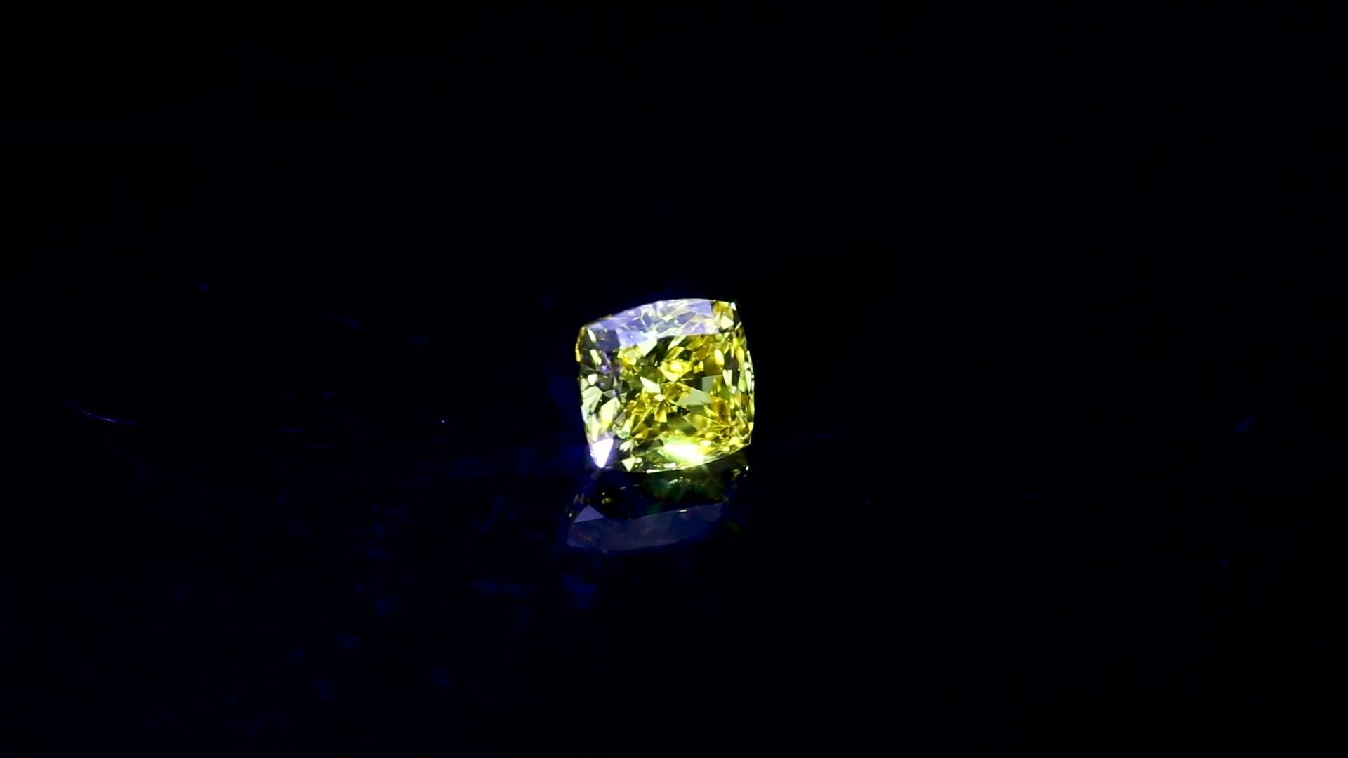 Synthetic Diamond Lab Grown Fancy Vivid Yellow Hpht Diamond Buy Fancy