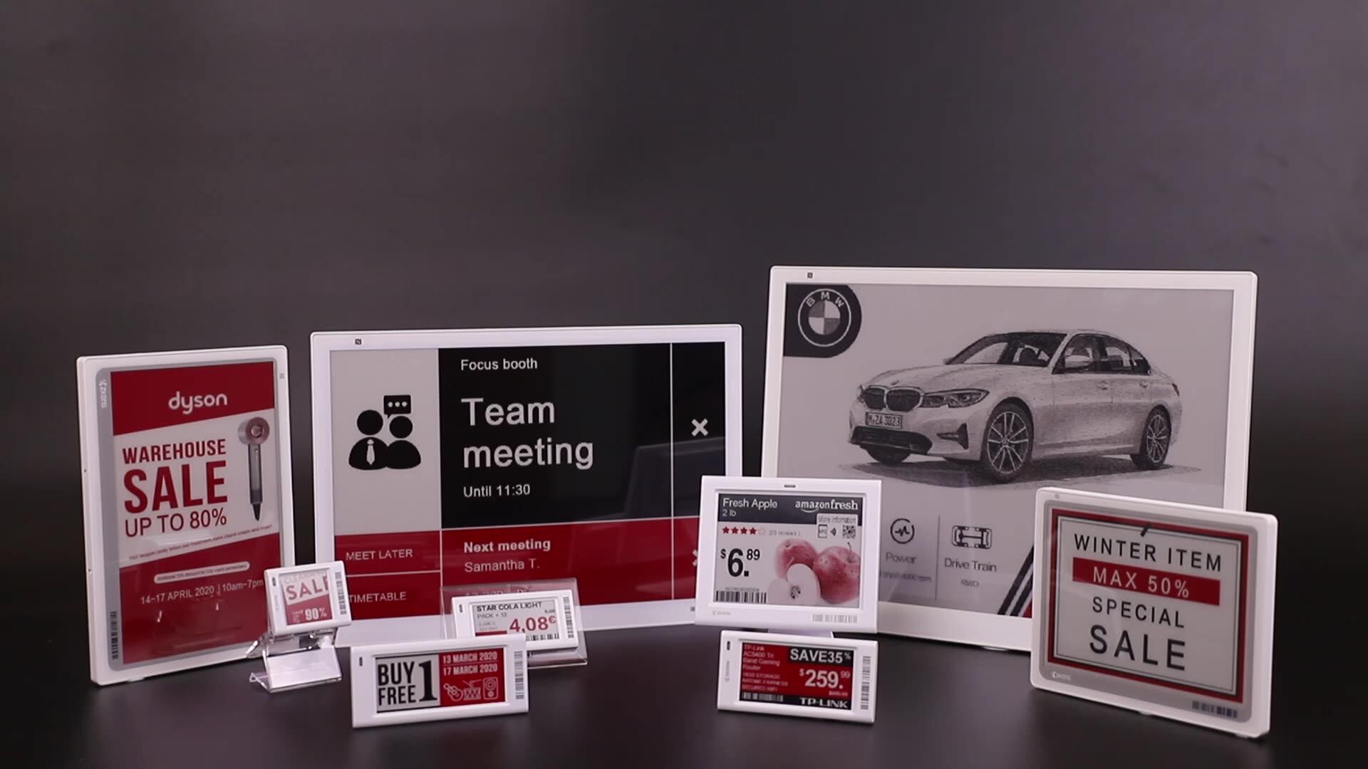 Zkong Supermarket Electronic Price Tag Esl Label Store Esl Digital