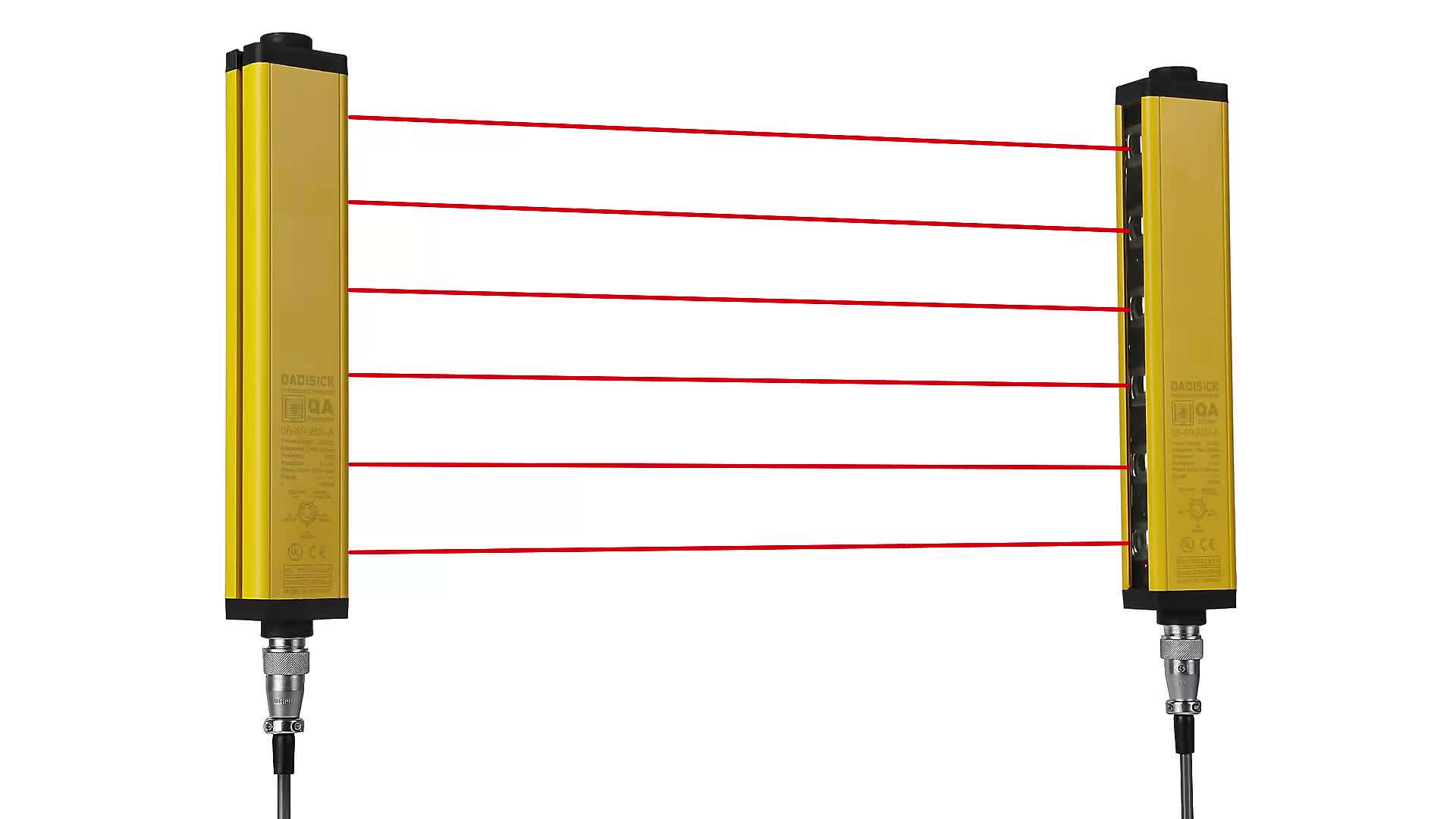 Optical Long Distance Safety Light Curtain Guards For Press Brakes