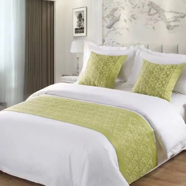 Luxury Hotel Bed Throws Bed Scarves And Bed Runner Design For Sale With