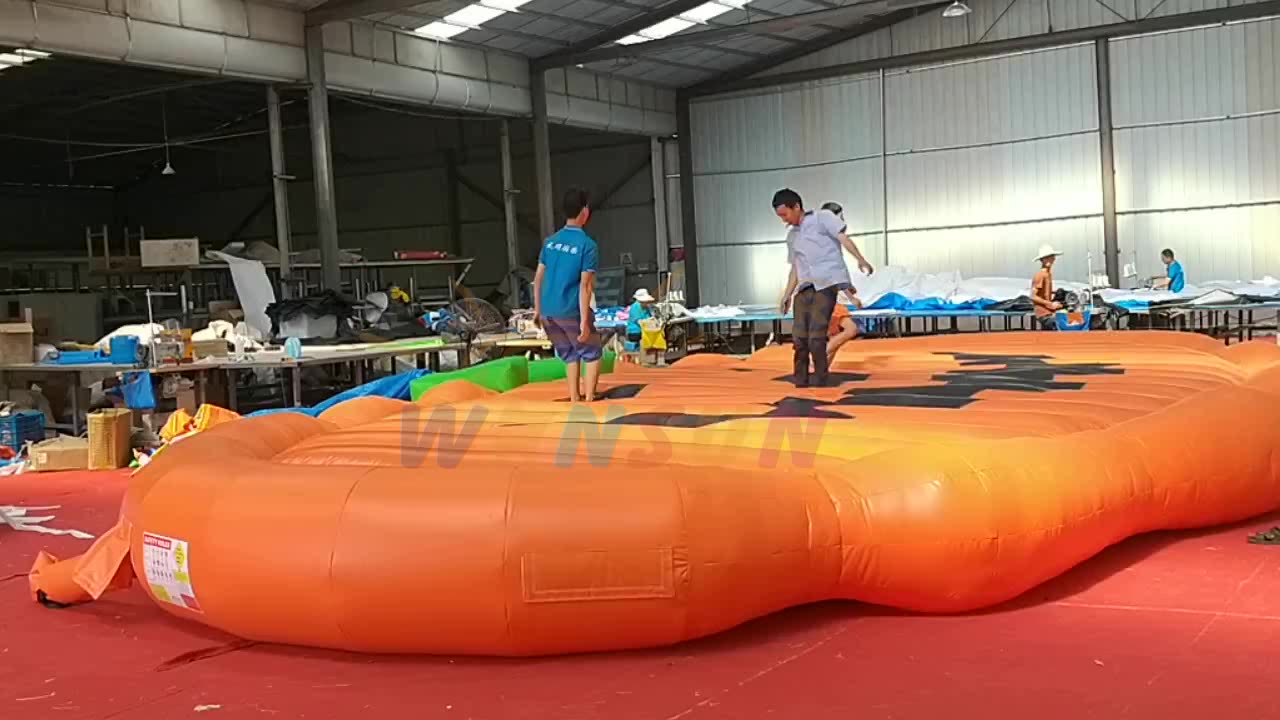 Custom Halloween Farm Use Large Giant Inflatable Pumpkin Bounce Pad