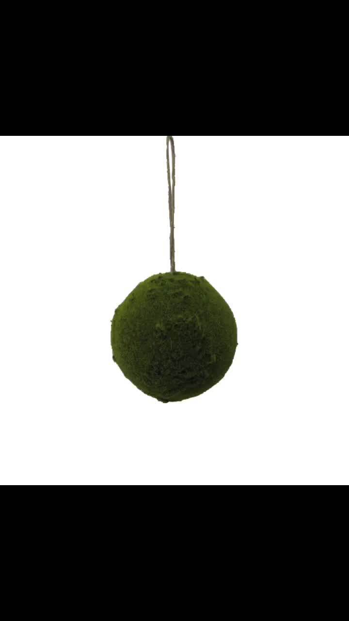 Green Hanging Artificial Decorative Moss Ball Buy Artificial