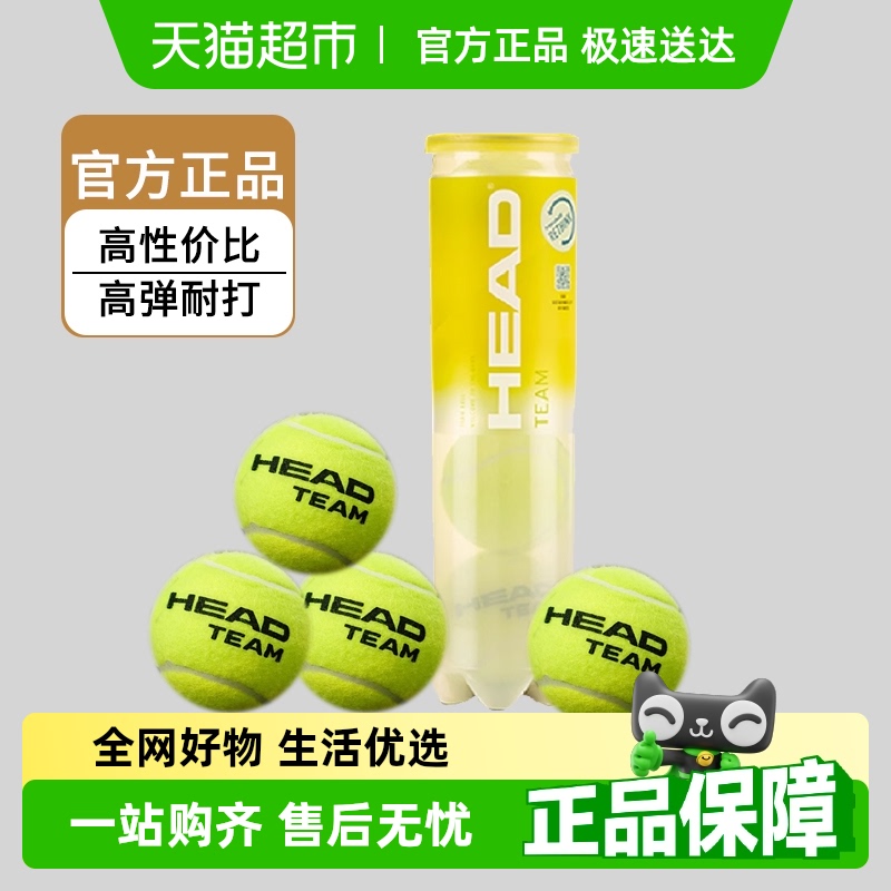 HEAD Hyde テニス TEAM トレーニングボール。高反発と耐久性を備えた日常の競技に最適なトレーニング専用ボール。公式正規品。