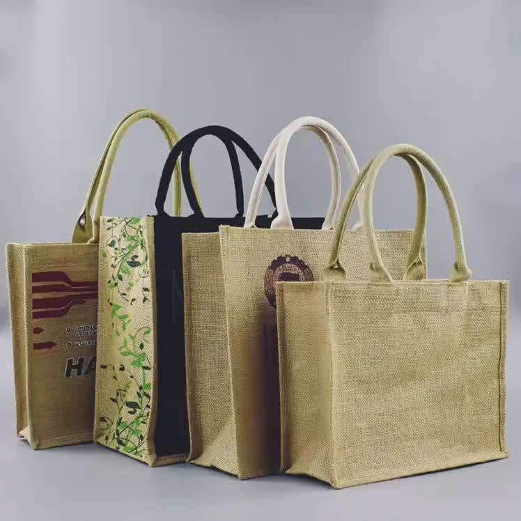 Fashion And Environmental Custom Jute Shopping Bags Buy Jute Bags