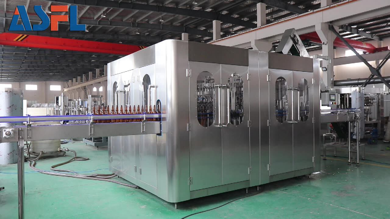 Automatic Monoblock Equipment Soft Drink Cola Plastic Glass Bottle