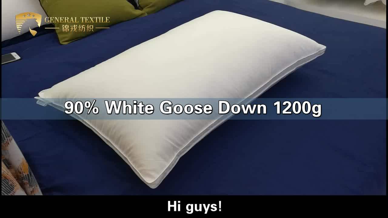 Wholesale Custom Luxury Hotel Soft Cotton Fabric Goose Down And Feather Pillows Buy White Bed