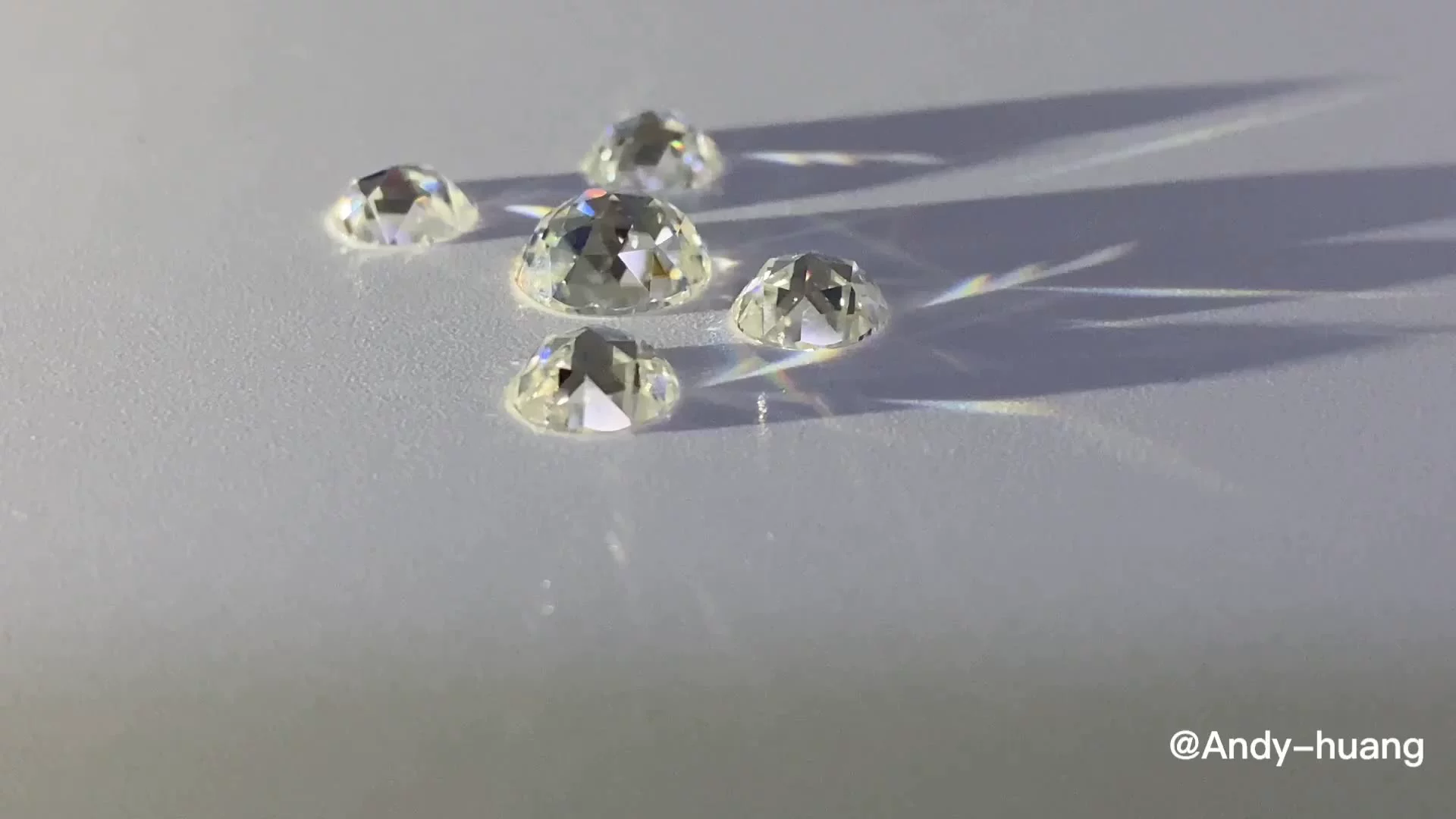 10mm 4 Carat Round Shape Flatback Rose Cut D VVS Synthetic Moissanite Diamond Gemstones for Pendant Jewelry Making