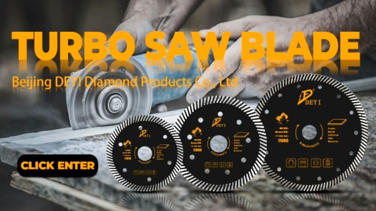 Deyi 125mm Ceramic Tile Dekton And Marble Turbo Diamond Circular Saw