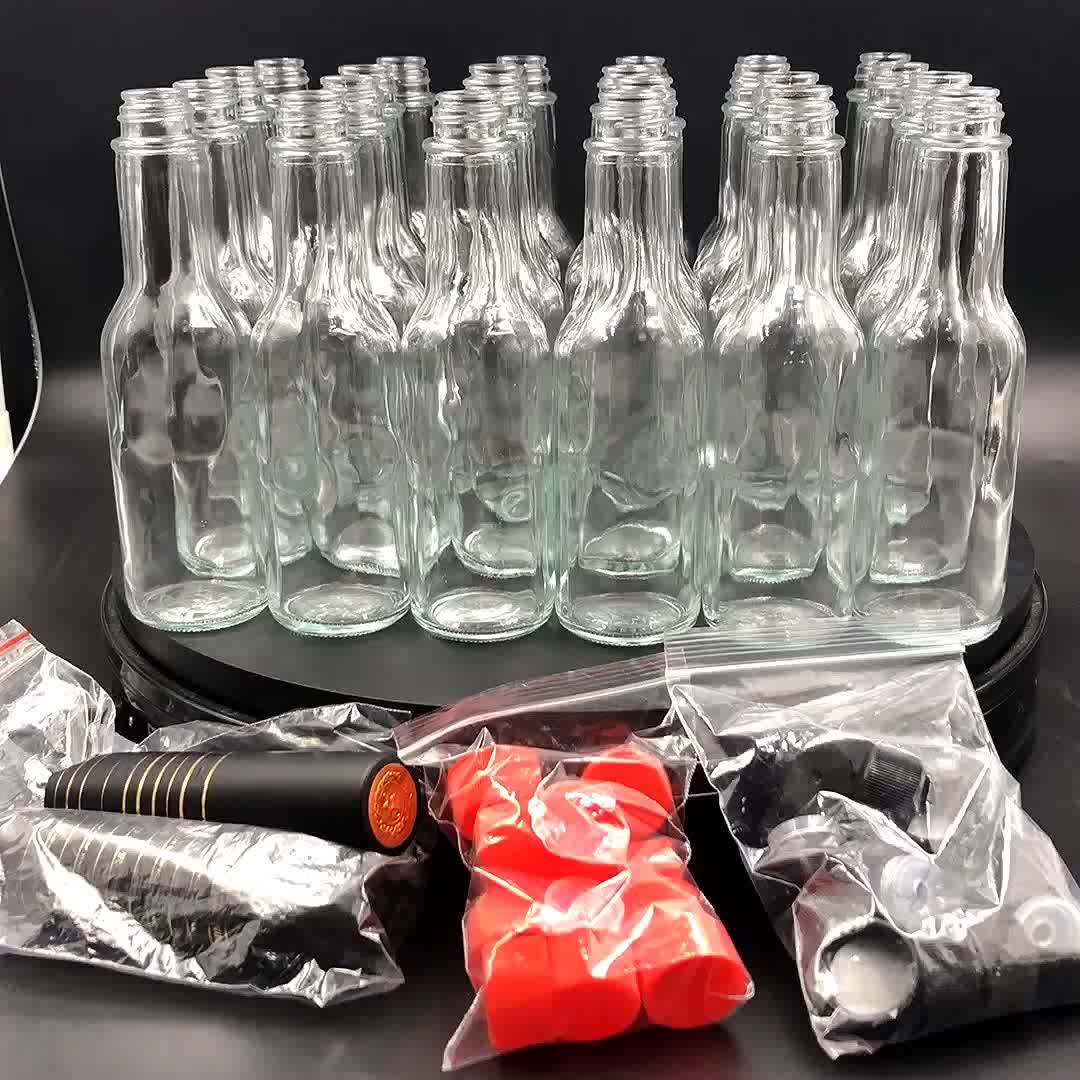 Wholesale 5oz Round Hot Sauce Glass Bottle For Chili,Vinegar Packaging