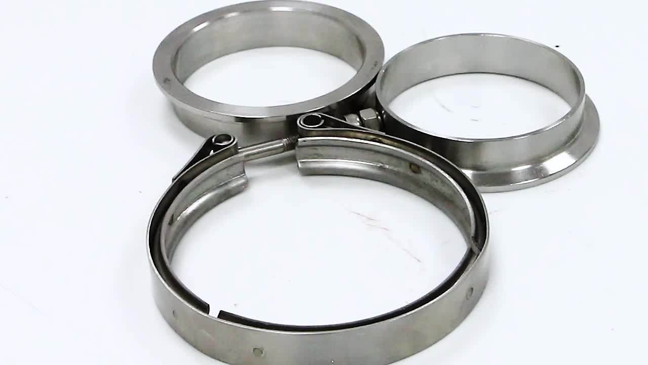 3" Stainless Quick Release V Band Exhaust Clamp & Male Female Flange Kit Buy V Band Exhaust