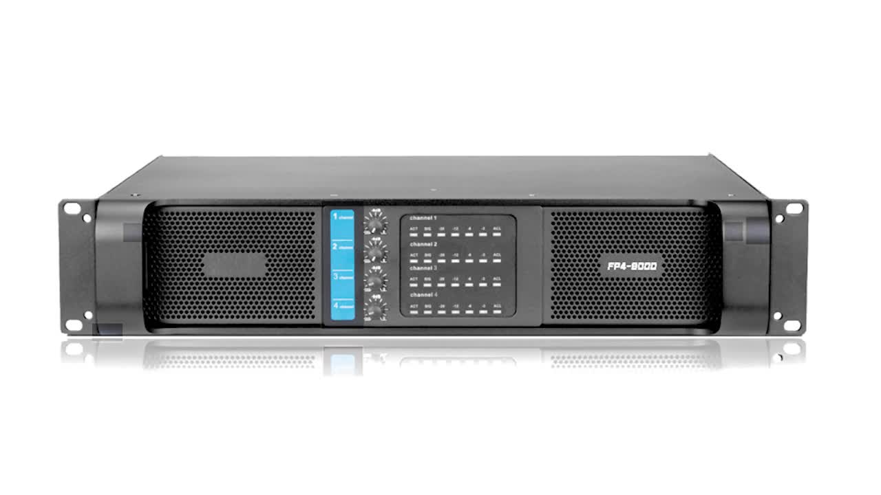 4 Channels 800w Professional Standard Techno Sound Pa Power Audio