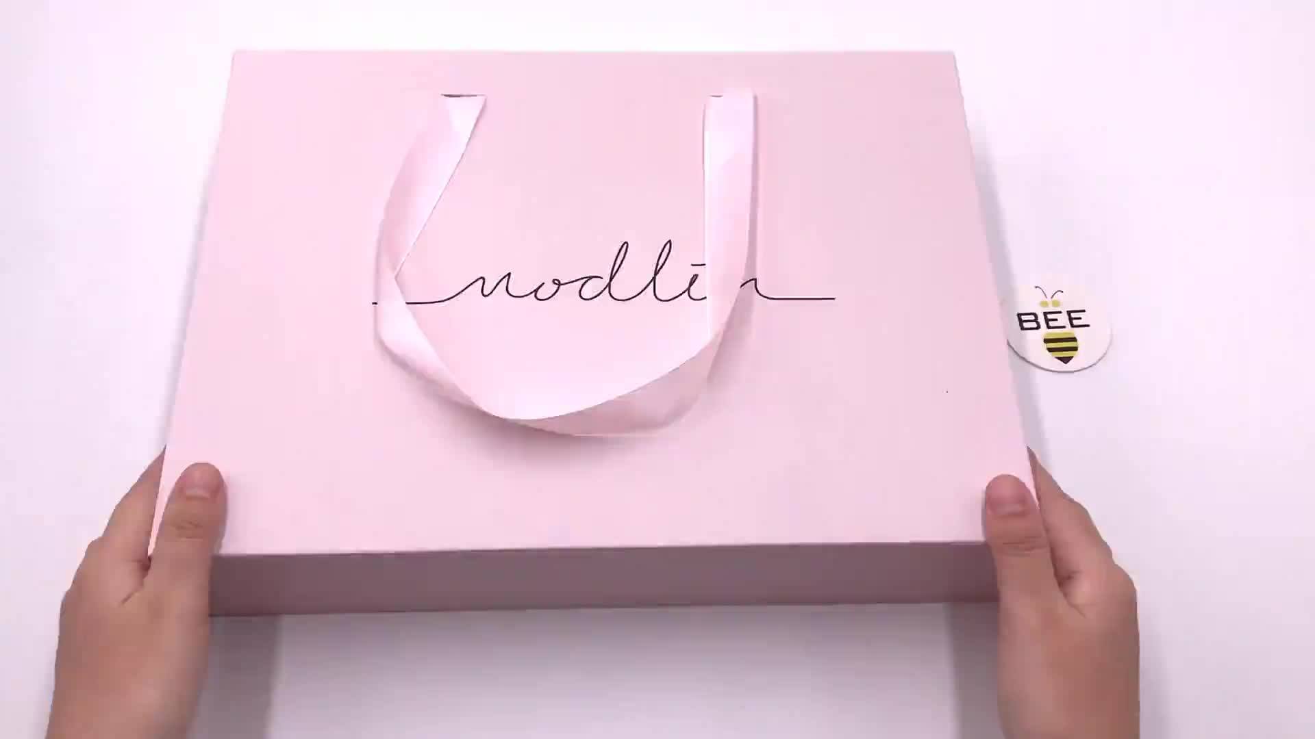 Pink Color Baby Clothes Tshirt Packaging Box,Clothes Women Dresses Gift Package Box Apparel