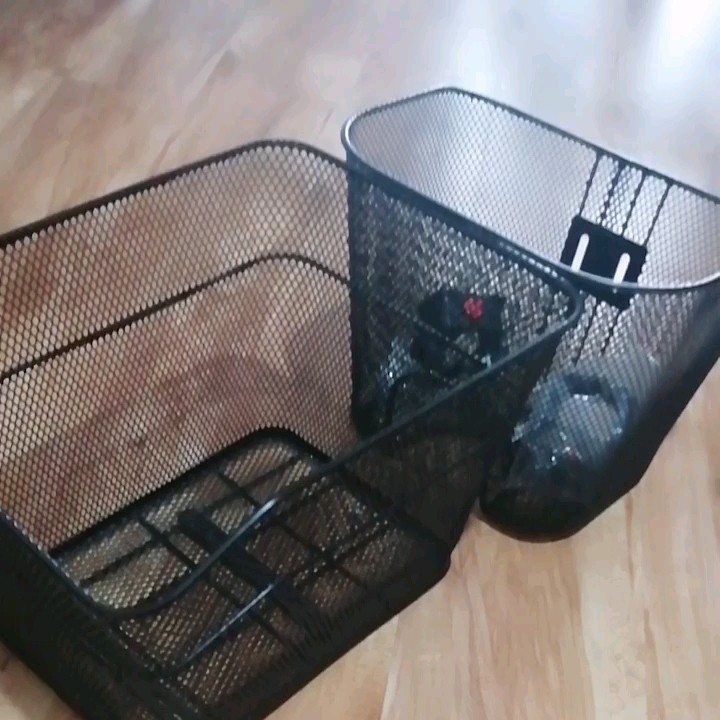 Black Wire Cycle Bike Bicycle Front Rack Steel Basket Quick Release