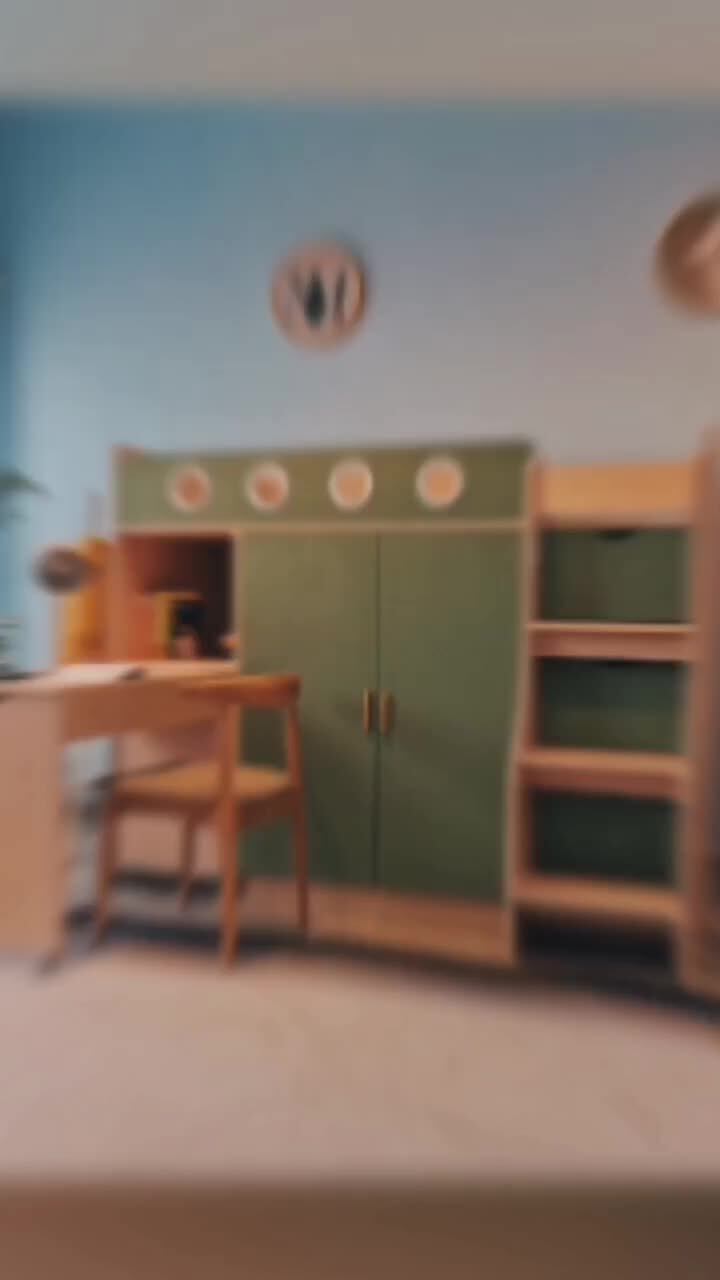 Directly Factory Make Easy Assemble Children Wooden Bunk Bed Kids