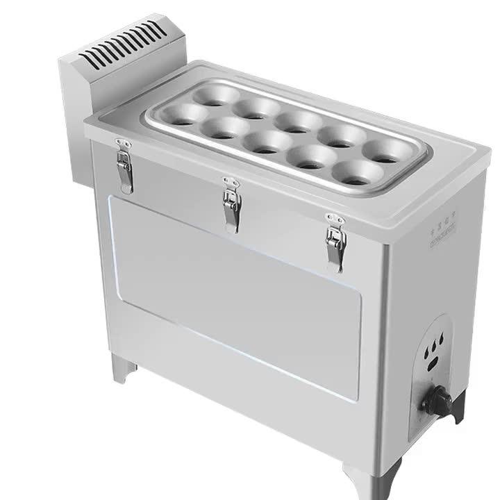 Gas Egg Hot Dog Roll Machine 10 Tubes Egg Sausage Machine Egg Roll