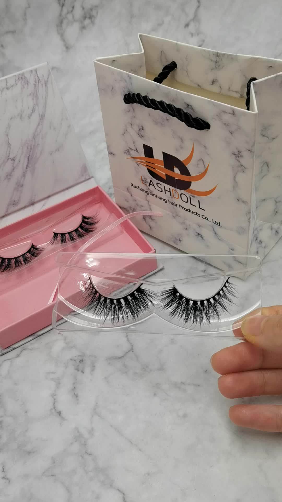 Wholesale Real Mink Eyelashes Natural Mink Lashes Vendor Luxury 2 Pairs